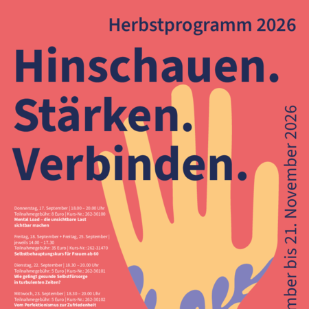 Das Plakat zum Herbstprogramm ist zu sehen.